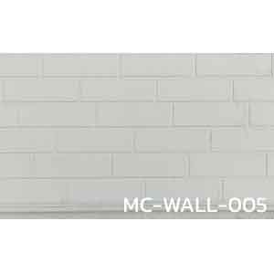 ฝาผนังสำเร็จรูป MC's Wall ลายอิฐสีขาว ขนาด 0.38x3.8 เมตร